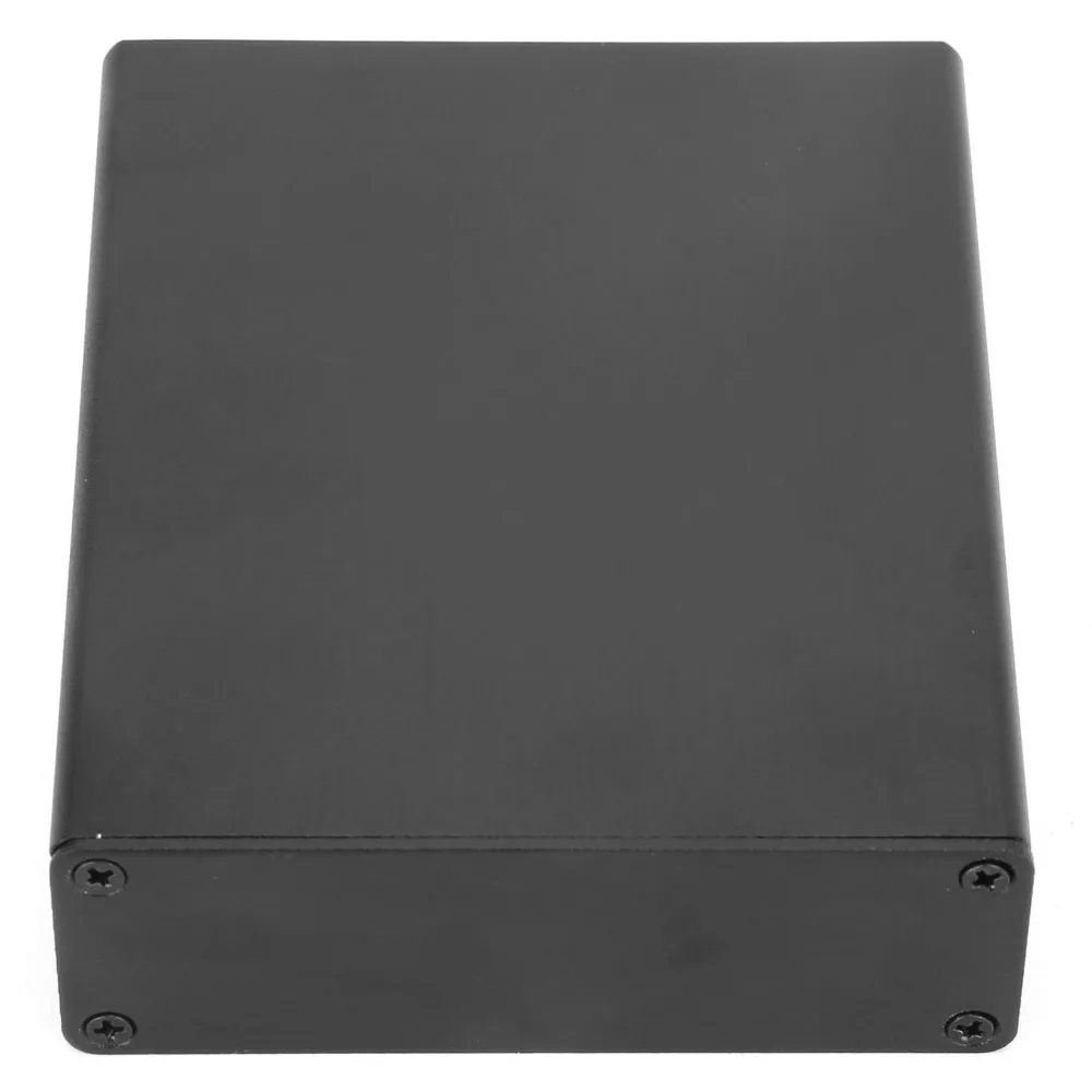 27*82*100mm Printed Circuit Board Instrument Box Aluminum Black Electronic Project Case