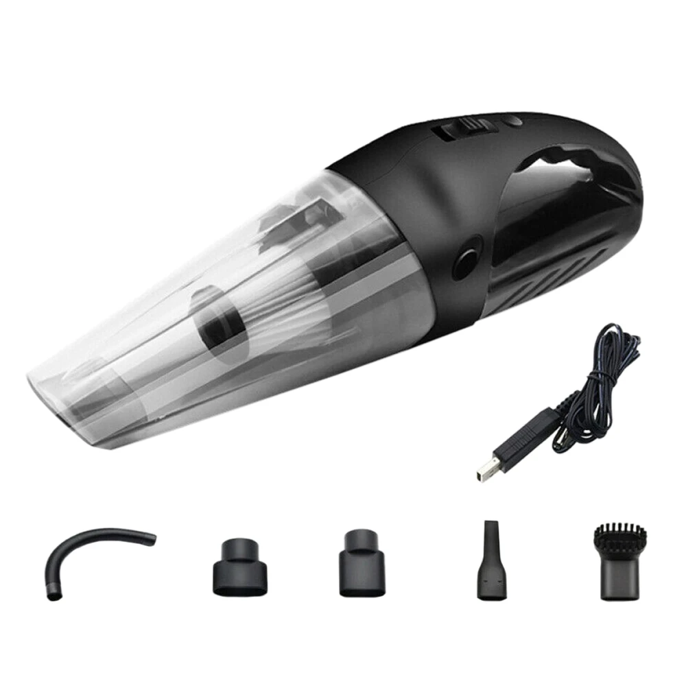 

Car Portable Wet & Dry Vacuum Cleaner Cordless Handheld Home Auto Pet Hair