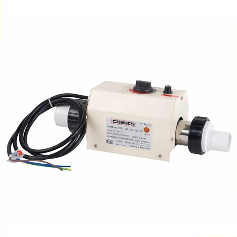 220V 3KW Electric Water Heater Thermostat for Swimming Pool SPA Bathtub Massage Hot Tub Jacuzzi