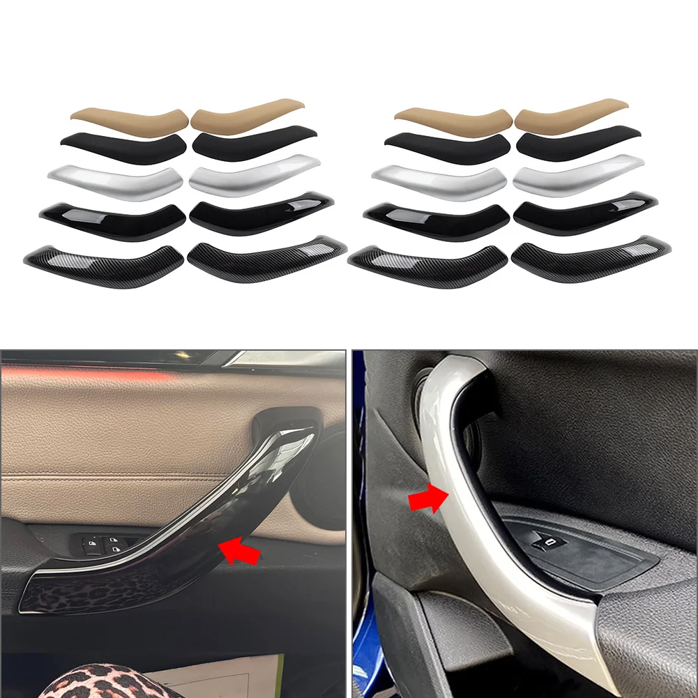 4Pcs/Set Car Interior Door Pull Handle Outer Cover For BMW X1 F48 F49 2016-2022 For X2 F39 2018-2023