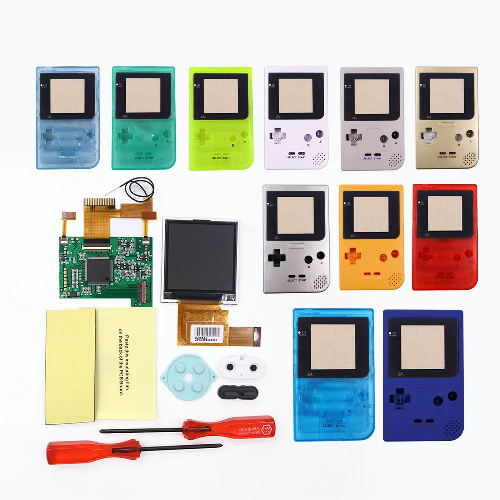 

LCD Screen Kits for Gameboy pocket Screen Backlight with ribbon cable for Nintend GBP Console LCD Display Screen Gamepad