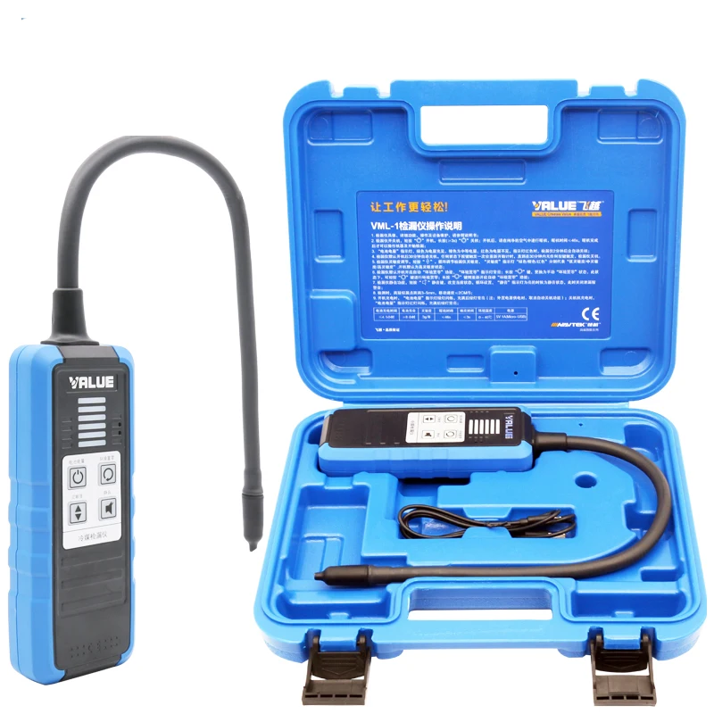 VML-1 Leak Detector R410a R32 Refrigerant Snow Refrigerator Air Conditioner Halogen Detector Original Probe