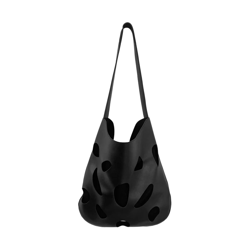 

High End Bag Girls Brand Design Handbag Bolsas Femininas Casual Korean Style Hollow Out Women's Bags Trend 2025 Black