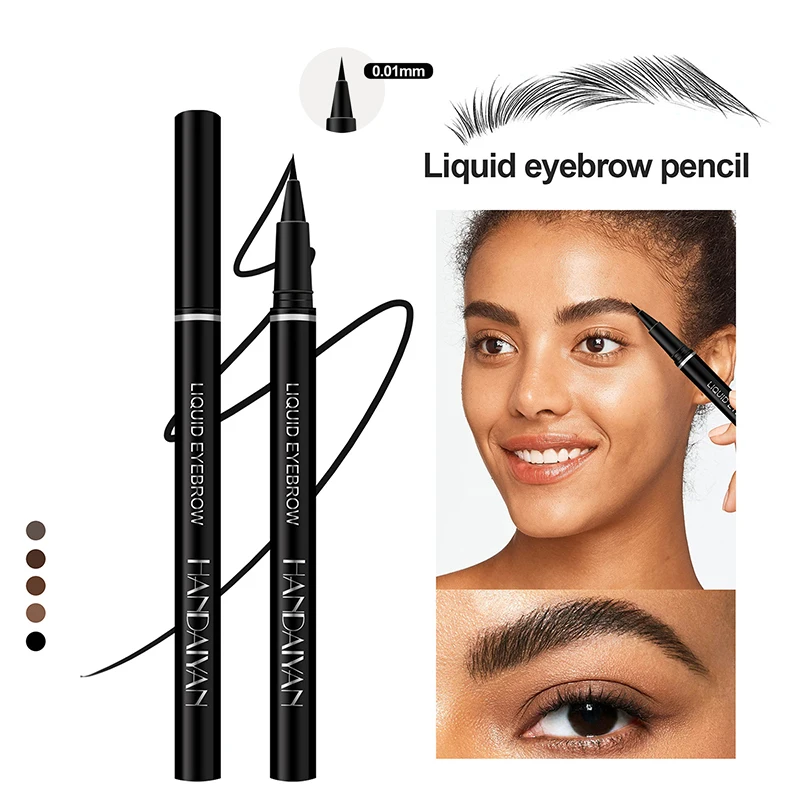 1pcs Liquid Eyeliner Eyebrow Quick Drying Liquid Eyeliners Waterproof Long Lasting Anti-sweat Ultra Fine Makeup Eyeliners Pen