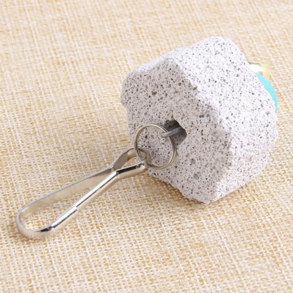 Birds Parrot Parakeet Grinding Mineral Bell Stone Molar Cage Decor Hanging Chewing Toy Molar Parrot Grinding Stone Pet Products