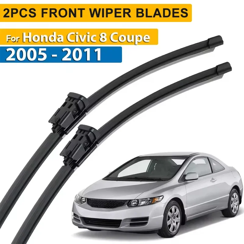 

Wiper Front Wiper Blades For Honda Civic MK8 Coupe American Model 2005 - 2011 Windshield Windscreen Clean Window 28"+24"