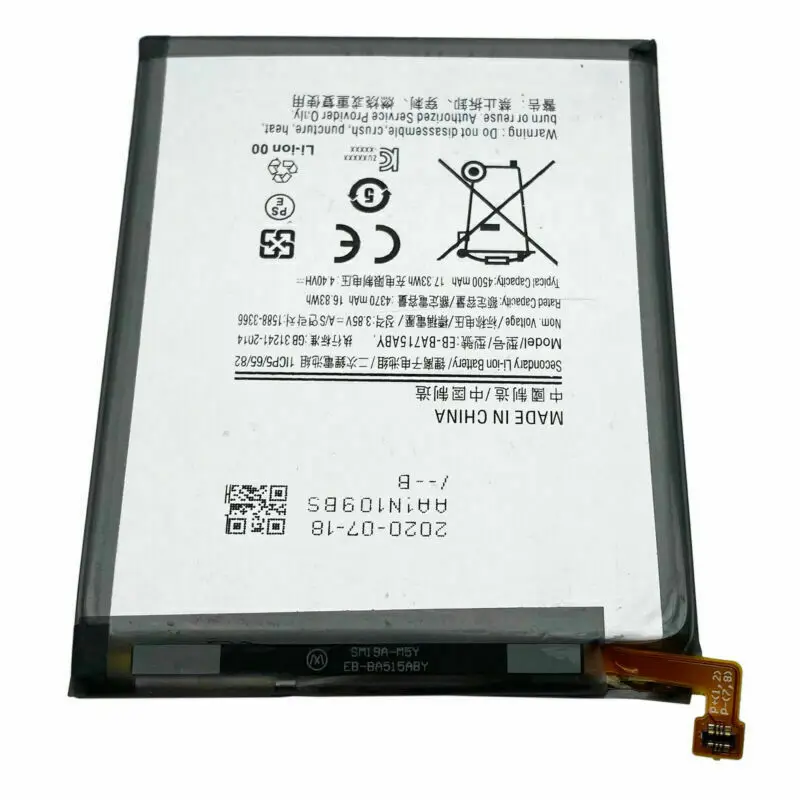 For Samsung Galaxy A71 SM-A715F SM-A715F/DS Replacement Battery EB-BA715ABY