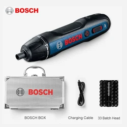 Conjunto de chaves de fenda elétrica Bosch-GO 2, furadeira multifuncional sem fio, ferramentas elétricas, USB recarregável, manutenção doméstica, Repai