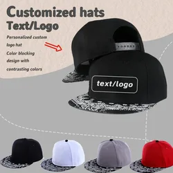 High Quality Custom Printed Embroidered Logo Baseball Cap Outdoor Shade Men's and Women's Adjustable Hip Hop Flat Edge Sport Hat