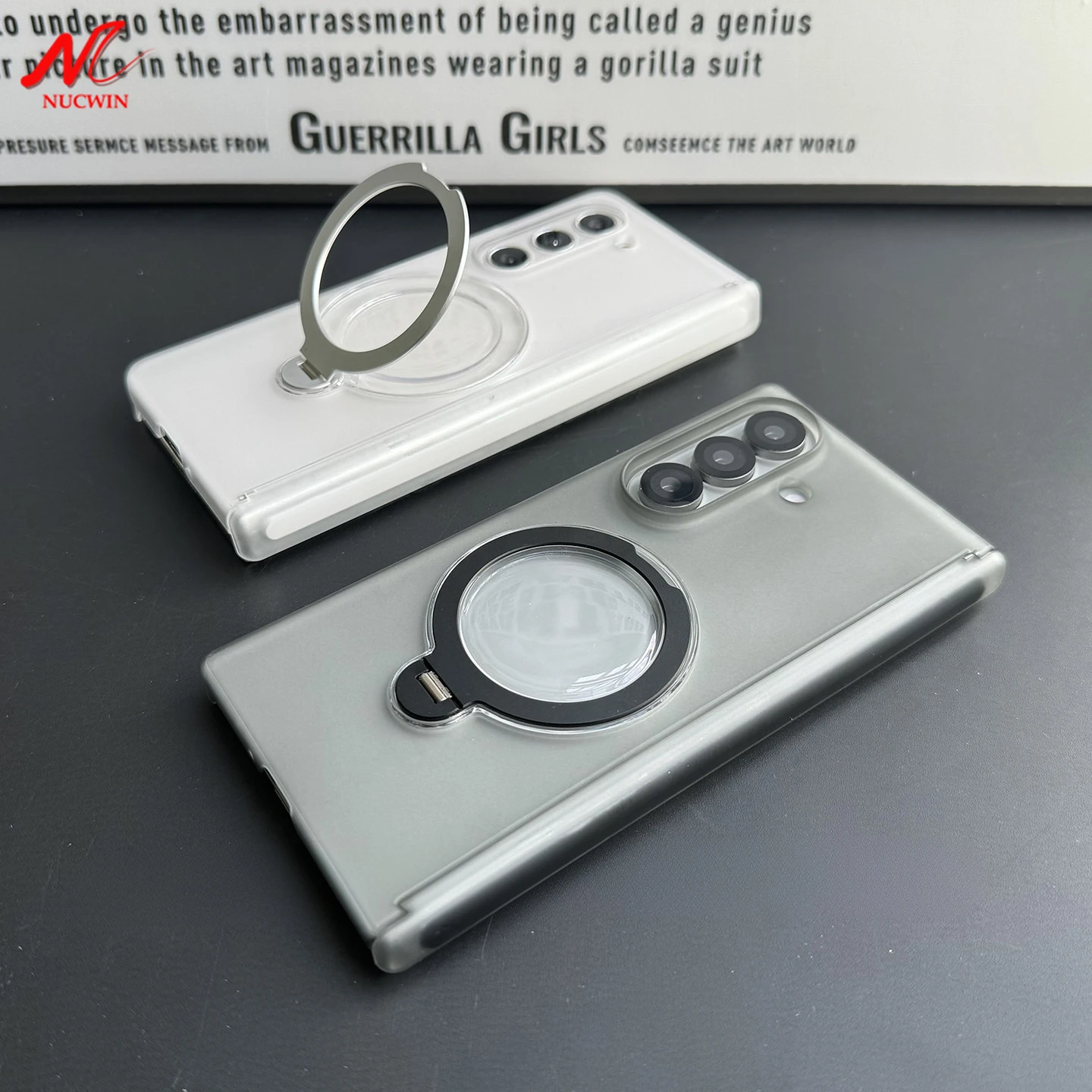 For Samsung Galaxy Z Fold 7 Fold 6 5 4 Stand Holder Case 360 Rotate Bracket New Hinge Protection Slim Matte Cover