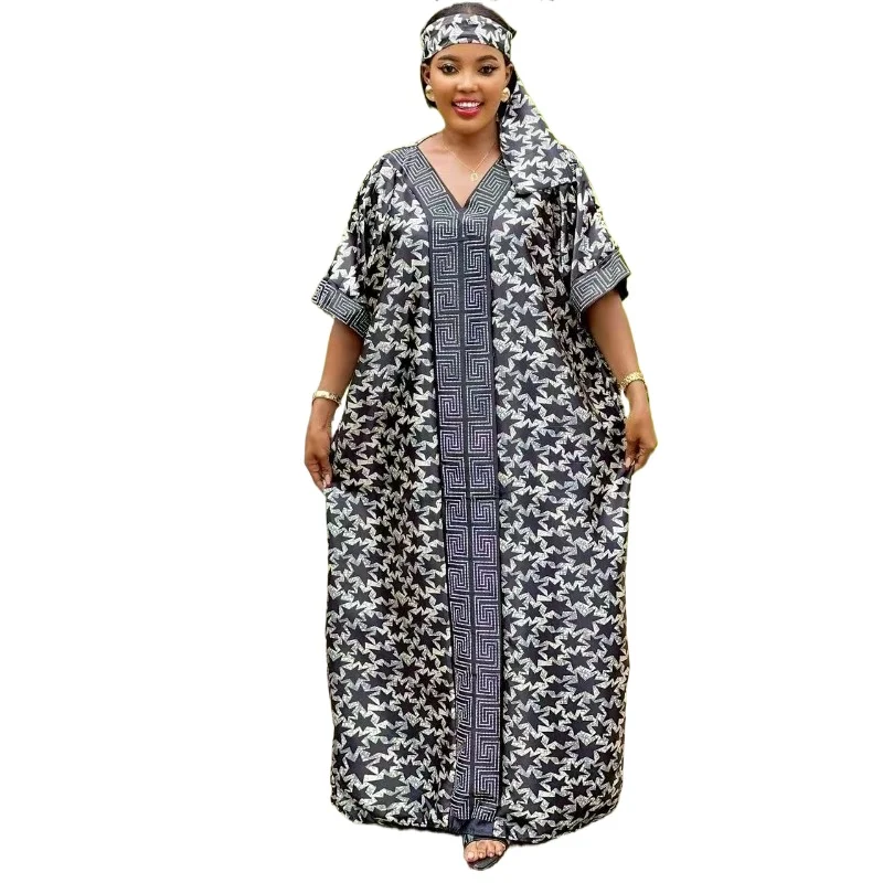 

Абая для женщин, Дубай, роскошное африканское мусульманское модное платье 2025 года, кафтан, марокканские вечерние платья, халат бубу, Djellaba Femme