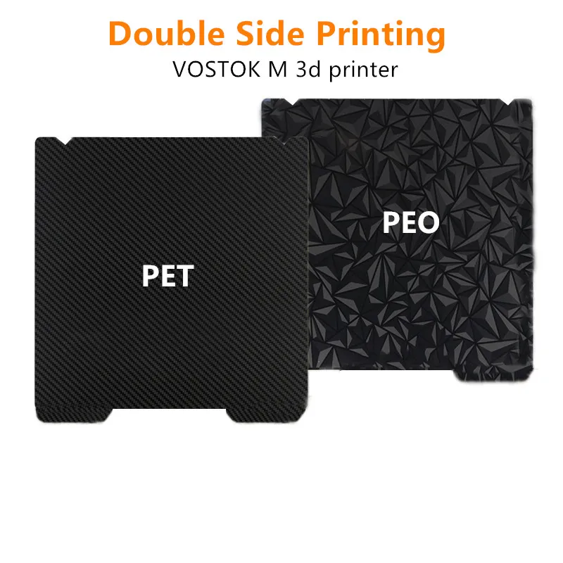 

Custom Smooth PET PEO Sheet for VOSTOK M 3D Printer Build Plate 310x400mm Magnetic Flexible PEI Spring Steel Print Bed