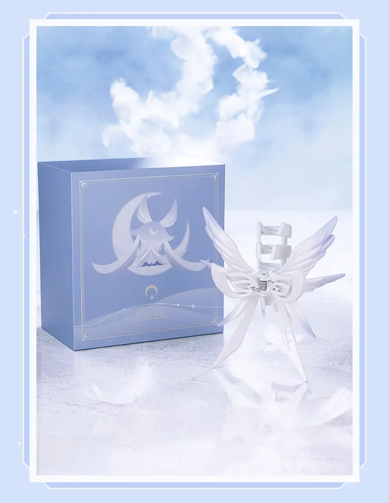 Authentic New Pre‑sale Genshin Impact Columbina Impression Series Cute Wing Hair Claw Exquisite Hair Accessory Collectible Gift