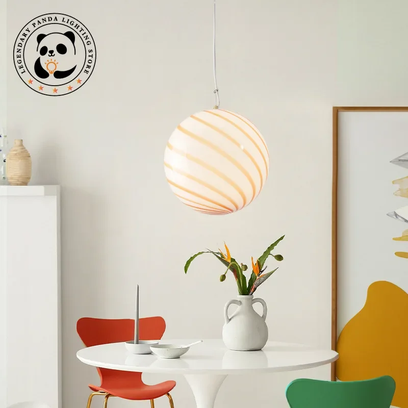 Nordic Modern Pendant Lights Originality Funny Glass Lampshade Children Room Bedroom Ceiling Chandelier LED Lighting Luminaries