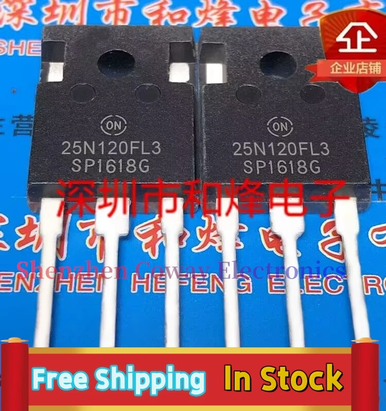 

10PCS-30PCS 25N120FL3 NGTB25N120FL3WG TO-247 1200V 25A In Stock Fast Shipping