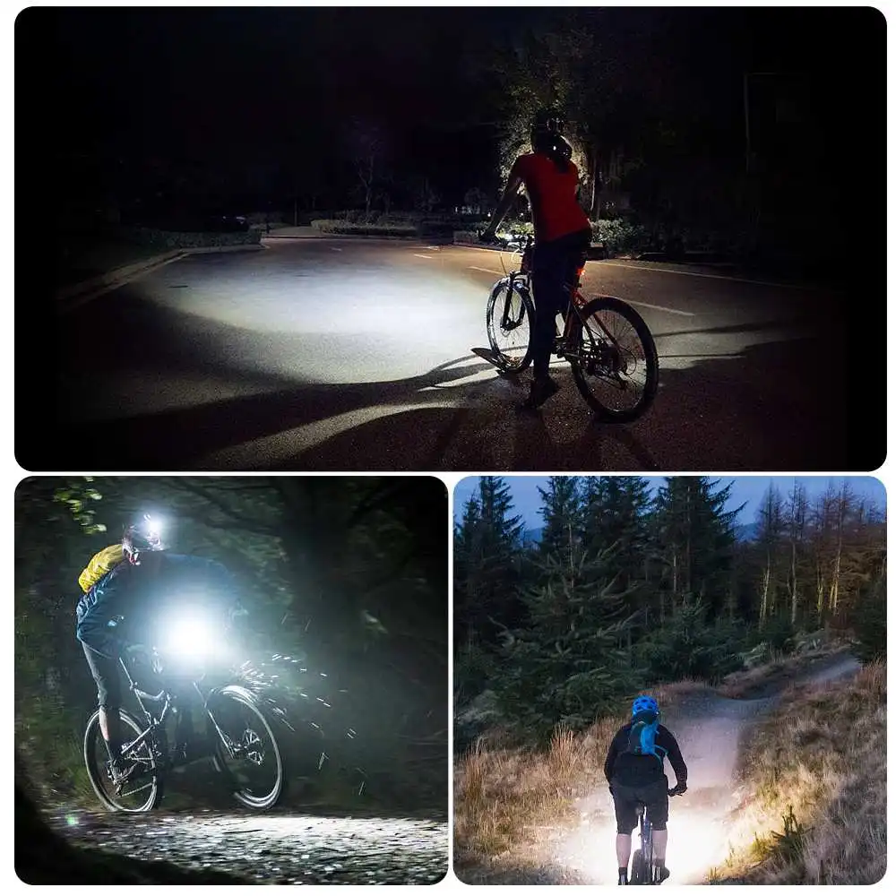 Astrolux BC6 2000LM Bike Headlights 6 LED 4800mAh IPX6 Waterproof 5 Light Modes USB Type-C Fast Charge Bicycle Front Flashlight