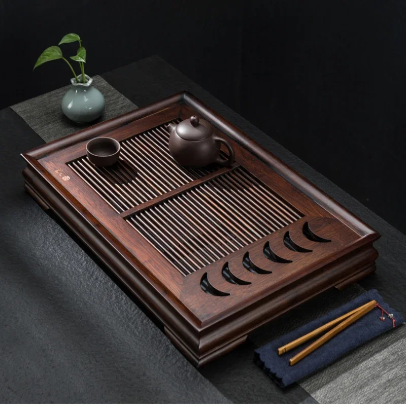 

Quality Durable Tea Tray Small Rustic Valet Serving Rectangle Tea Tray Luxury Wooden Bandeja Para Cha Kitchen Accessories YN50TT