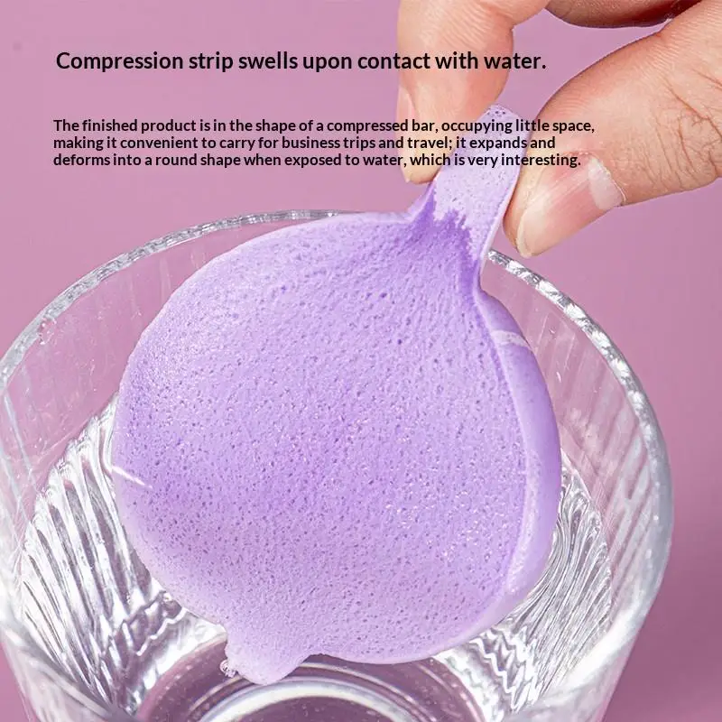 12/50Pcs Face Cleansing Cotton Pad Cleansing Beauty Strip Compressed Face Wash Wash Face Sponge Clean Face Powder Puff
