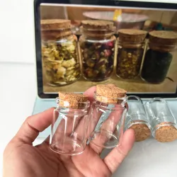 12/18/24/36/48 PCS 30ml Glass Bottles Cork Stopper Tiny Jars Clear Mini Containers DIY Crafts Wishing Bottles Home Decor