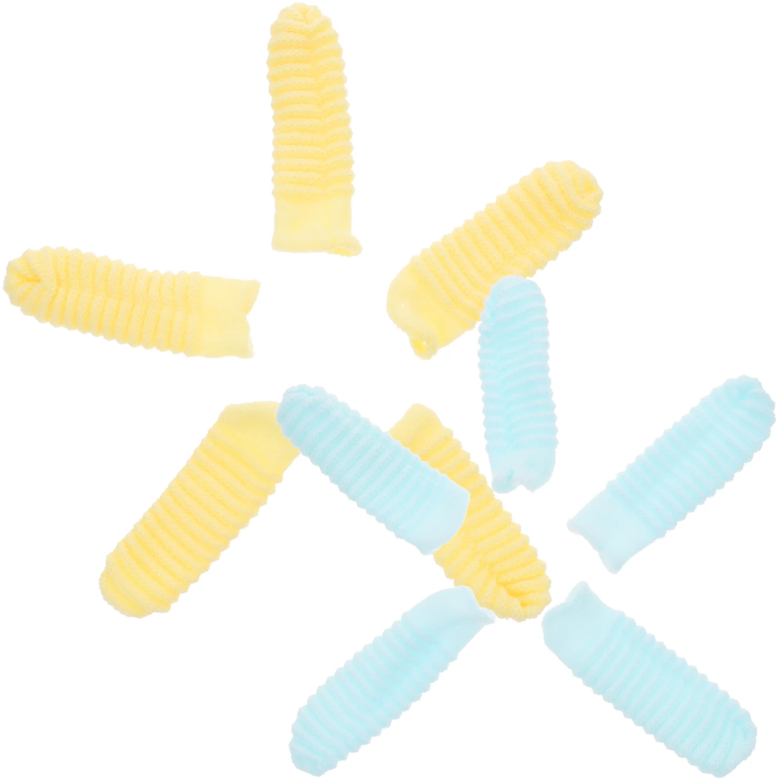 10 Pcs Small Dog Toothbrush and Pet Gloves Toothpaste Dogs Finger Cot Polyester Puppy for