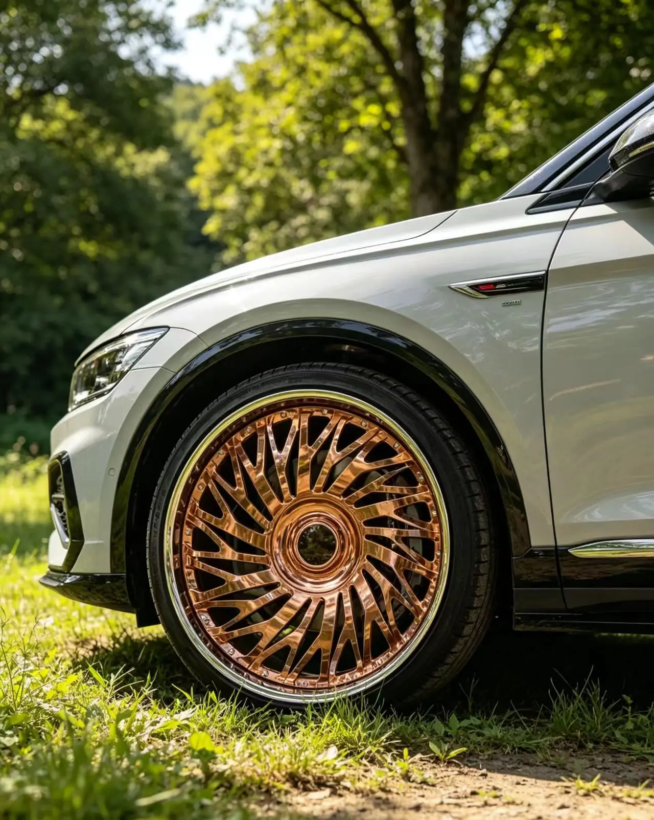 Chrome Forgealloy Wheels 2/3 Piece 20-30 Inch Floating Cap Concave Lip Forged Aluminum Alloy Rims 5 Lug 5x120/5x114.3 JJ1581