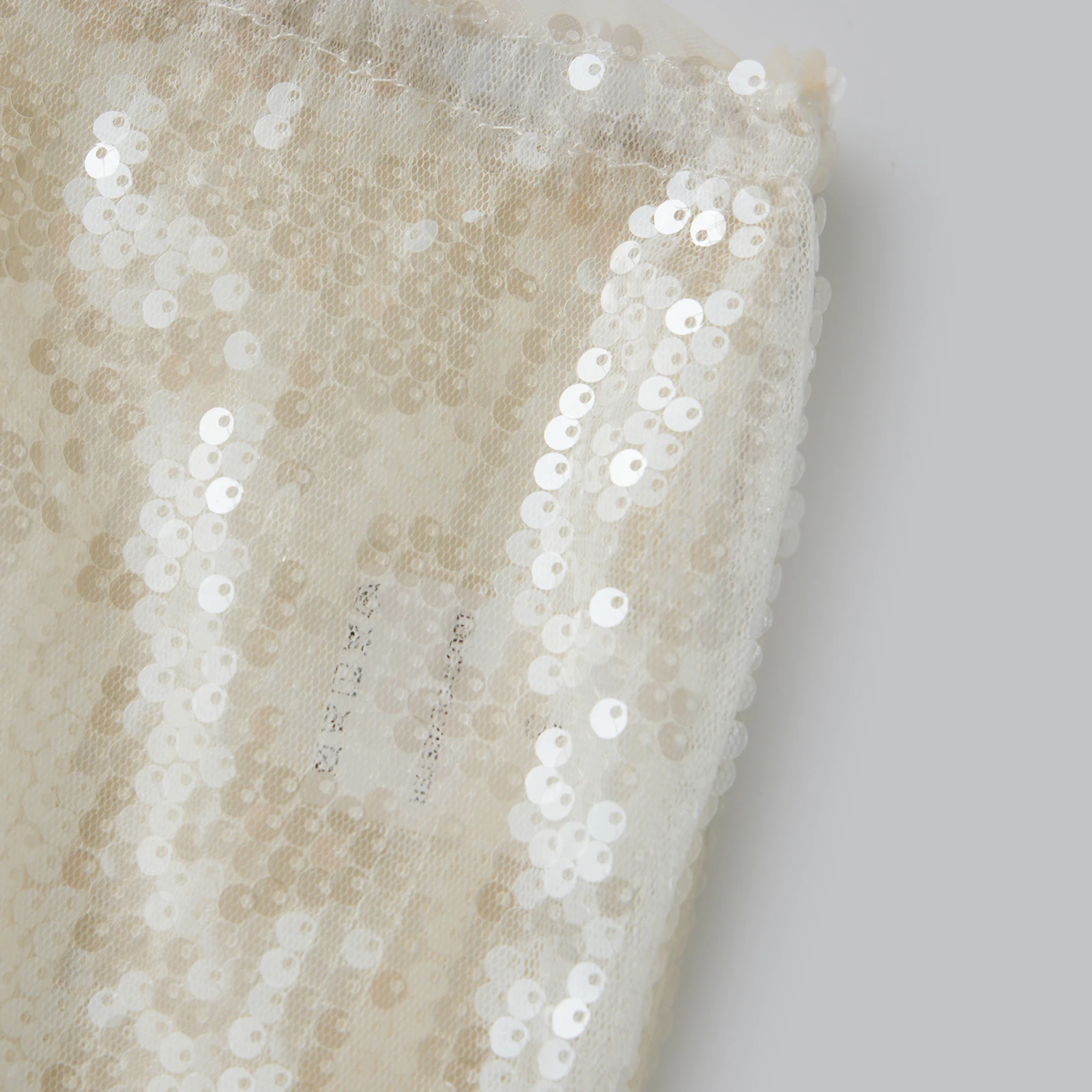 تنورة نسائية شفافة مزينة بالترتر، تنورة طويلة ضيقة بخصر مطاطي لامع للحفلات والنوادي