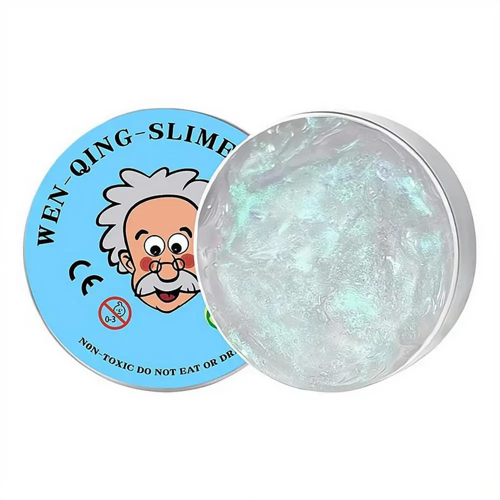 Reusable Putty Liquid Crystal Bouncy Slime Toy Safe Mud Stress Relief Toys Color Clay Handmade DIY Handgum Fluffy Foam Putty