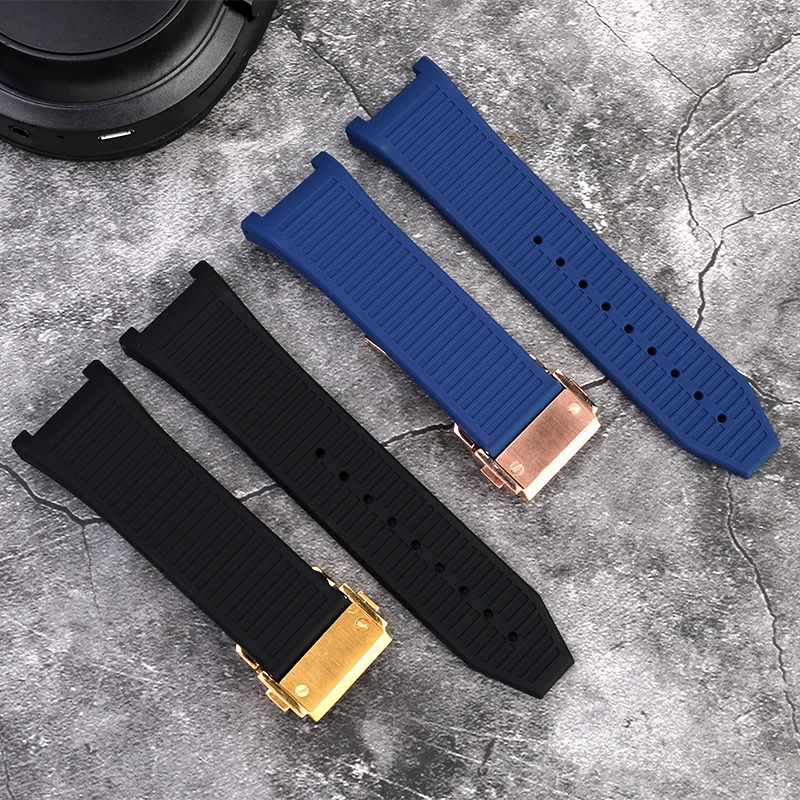 Concave Silicone Watch with Accessories For Ferragamo Sports Series F80 Men\'s Watch Strap 26mm F-80 Waterproof Rubber Watch Band