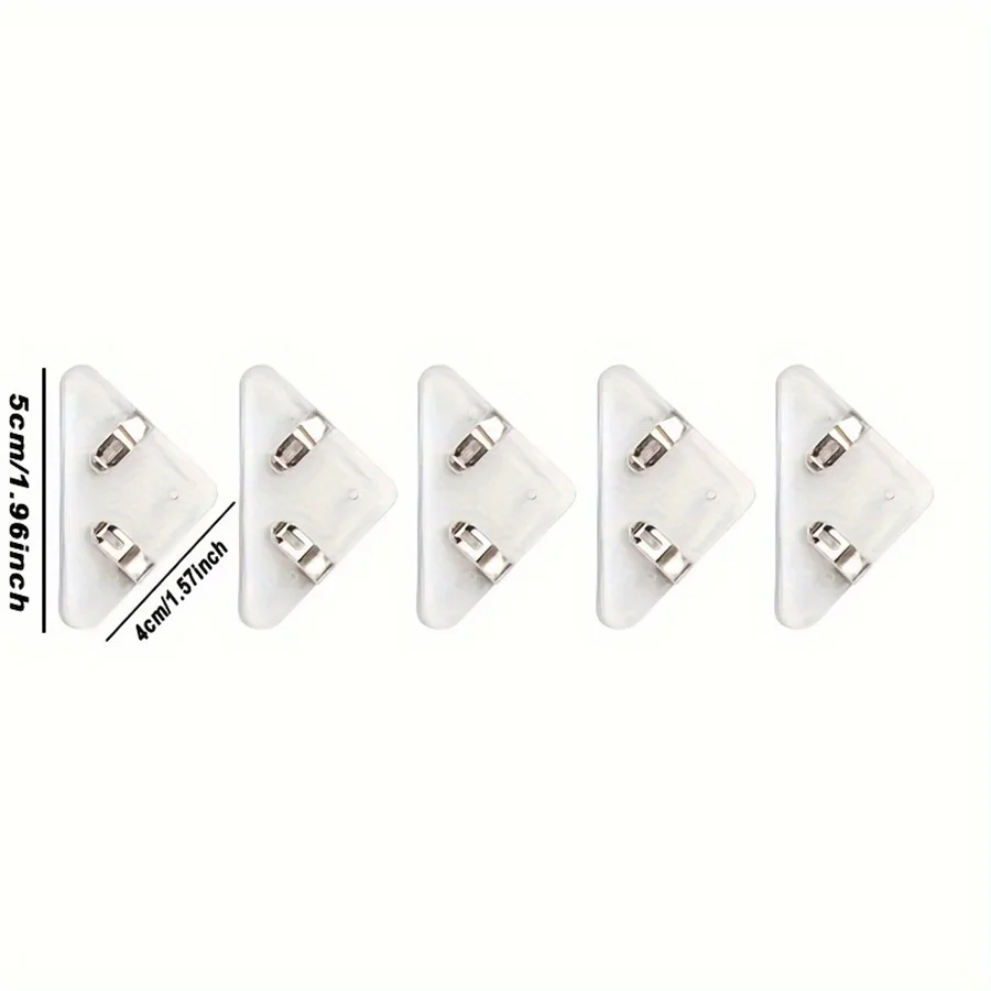 10Pcs Triangle Corner Clips File Paper Clip File Index Photo Clamp Page Holder Stationery Multifunctional Office Desk Organizer