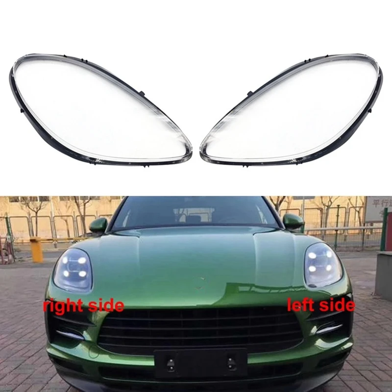 

For-Porsche Macan 2019 2020 2021 2022 Headlight Shell Lamp Shade Transparent Lens Cover Headlight Cover