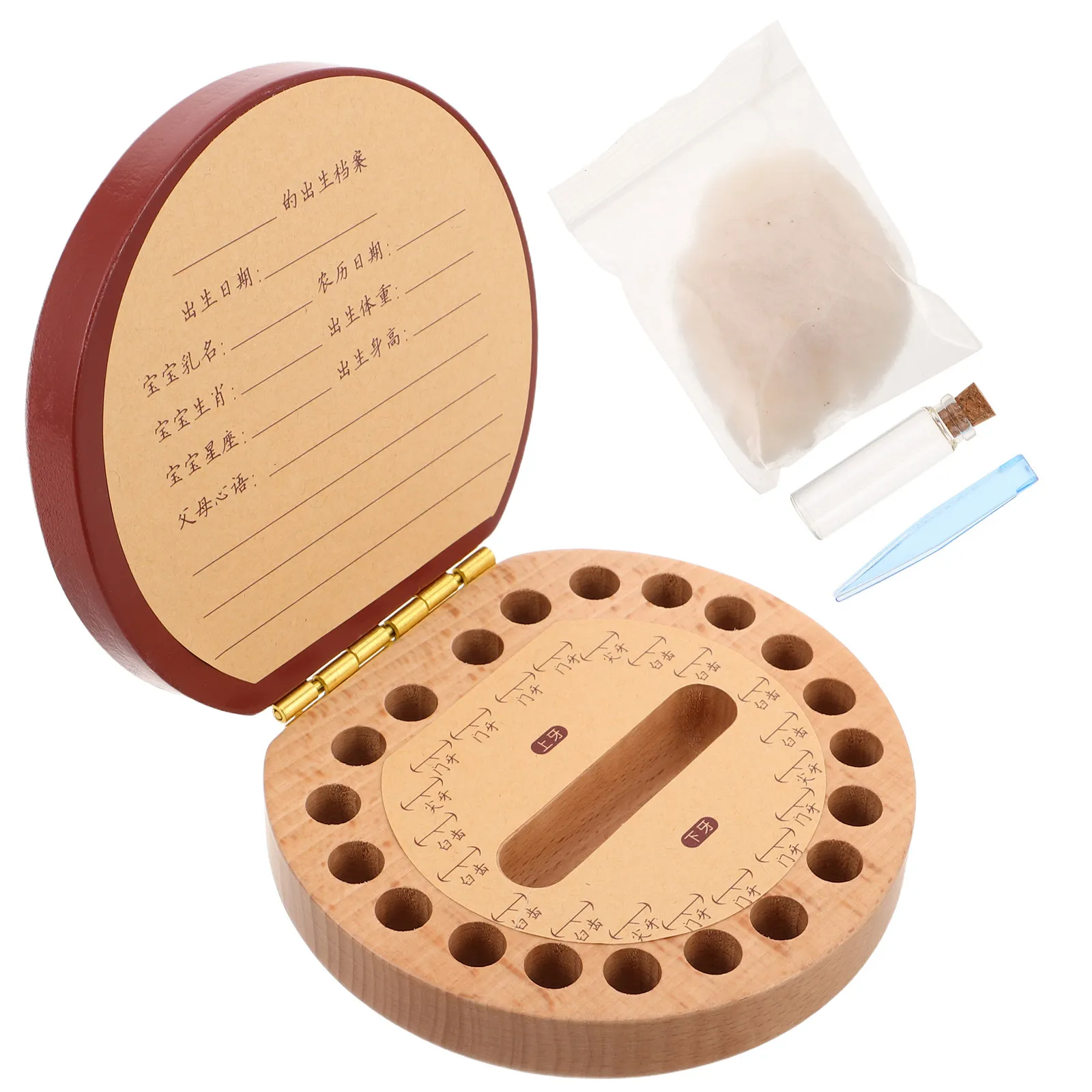 wooden-baby-tooth-keepsake-box-zodiac-pig-design-storage-for-kids-fetal-hair-first-teeth-milestones-baby-keepsake-box