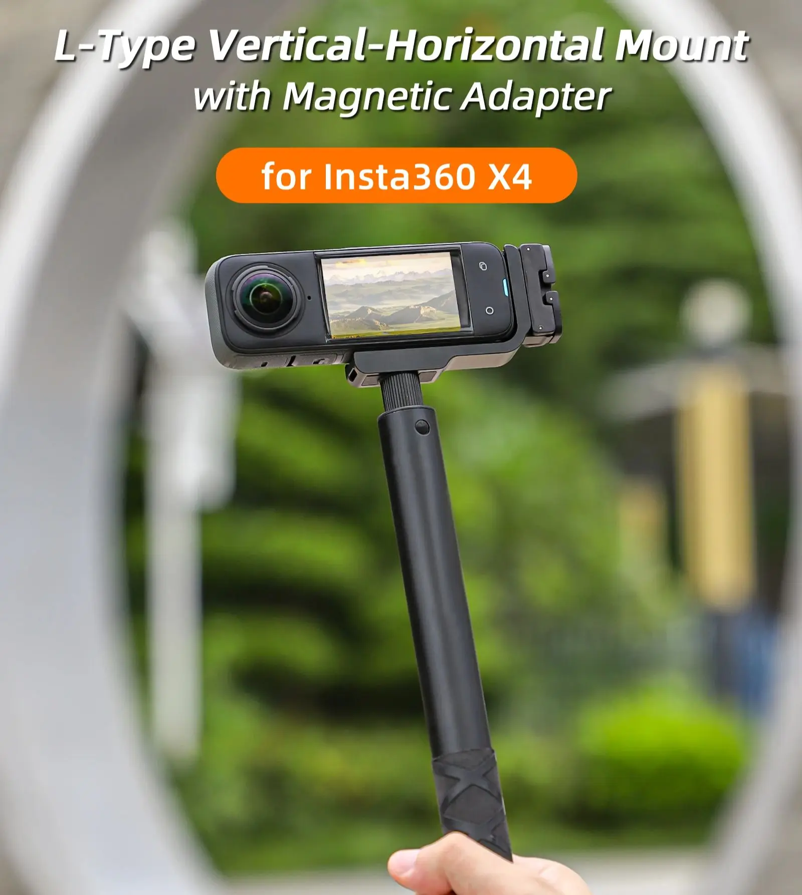

Quick Release Magnetic Bracket for Insta360 X4/X5 L-Shaped Shooting Bracket with Magnetic Adapter for Insta360 X5 Accessories