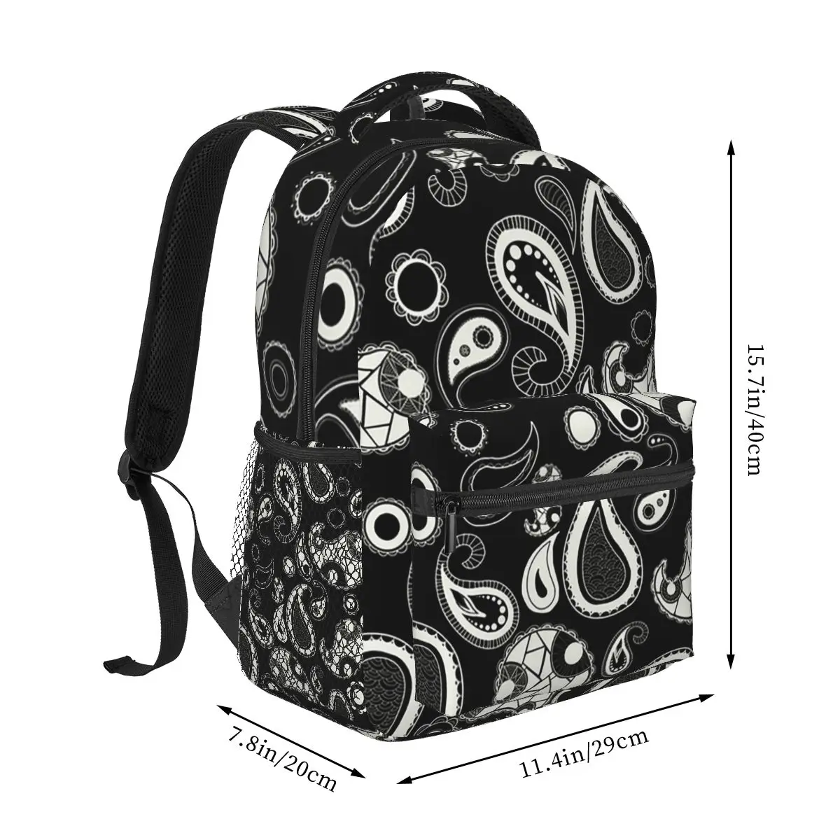 Cool Paisley Bandana Style Backpack Hot Sale Daypack Large Capacity Kids BookBag School Bag Shoulder Bags for Men Women