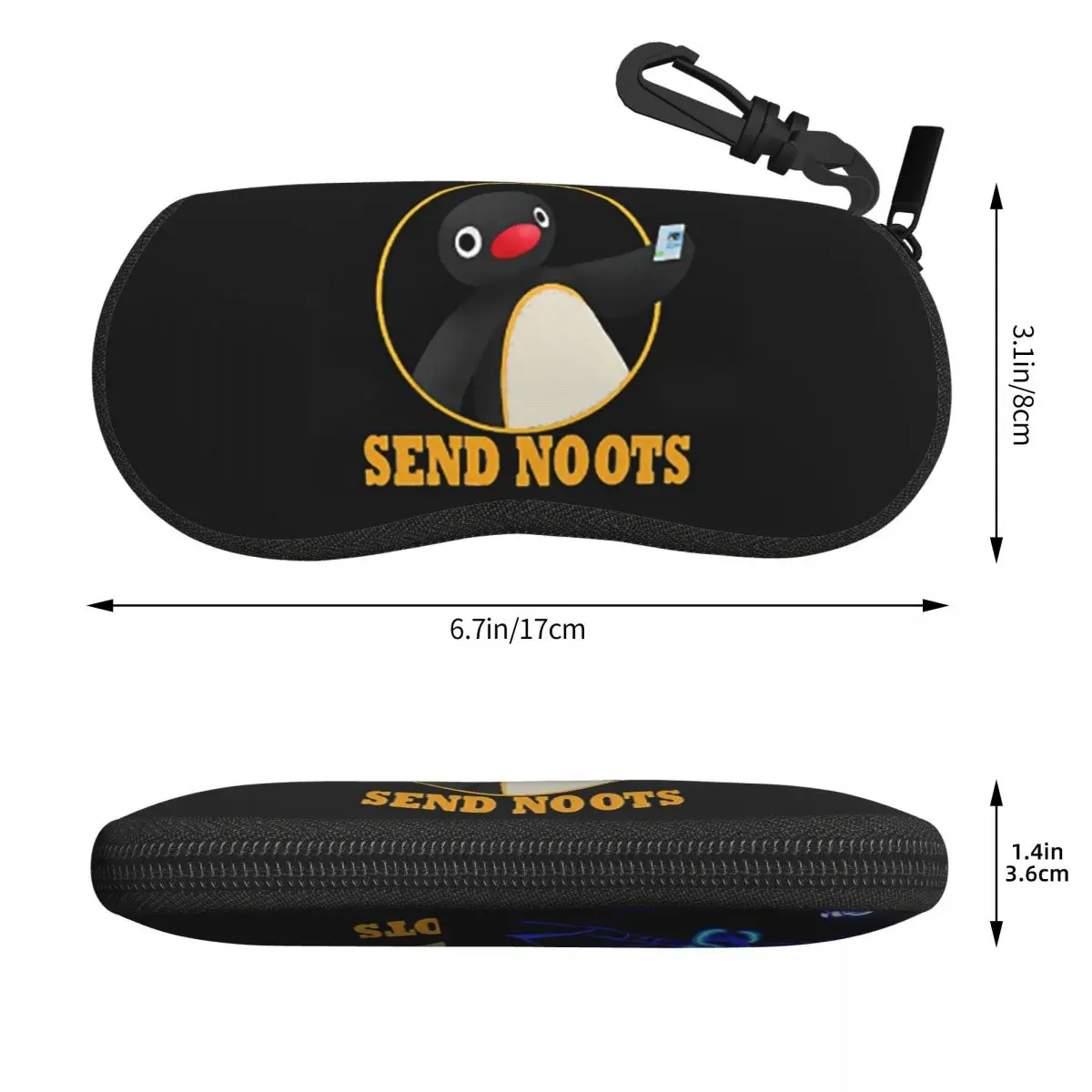 Pingu Pinga Penguin TV Shell نظارات حافظة نظارات شمسية واقية صندوق النساء الرجال لينة النظارات حقيبة الحقيبة