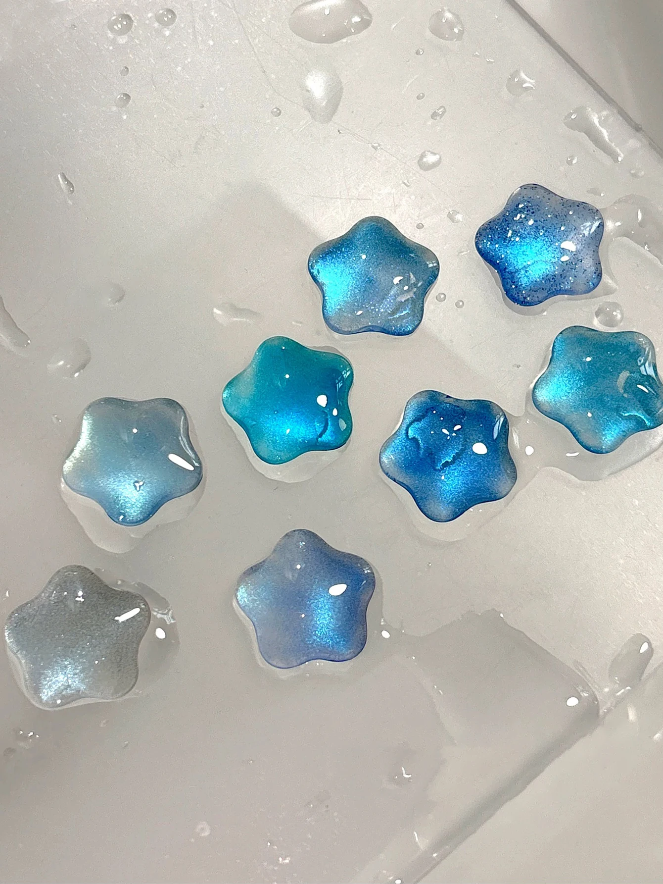 1-8개 15ml 가을 네일아트 세일리무 레이크 블루 유리 비즈 캣츠아이 젤 네일 폴리쉬 UV LED 경화 휴일 여성용 선물 네일 살롱