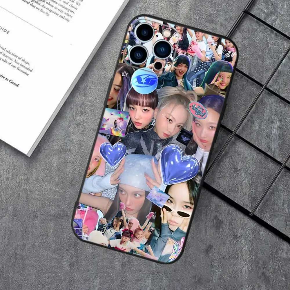 Чехол для телефона XG Kpop Group iPhone 16e 16 15 14 13 12 11 XS XR X 8 7 Pro Max Plus mini силиконовый черный Фото №4