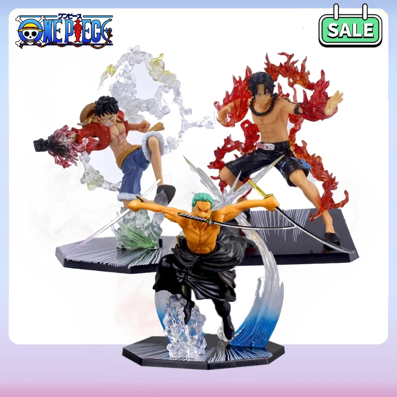 In Stock One Piece Figure Luffy Portgas·D· Ace Roronoa Zoro Anime Figurine Action Figures PVC Statue Collection Model Toys Gifts