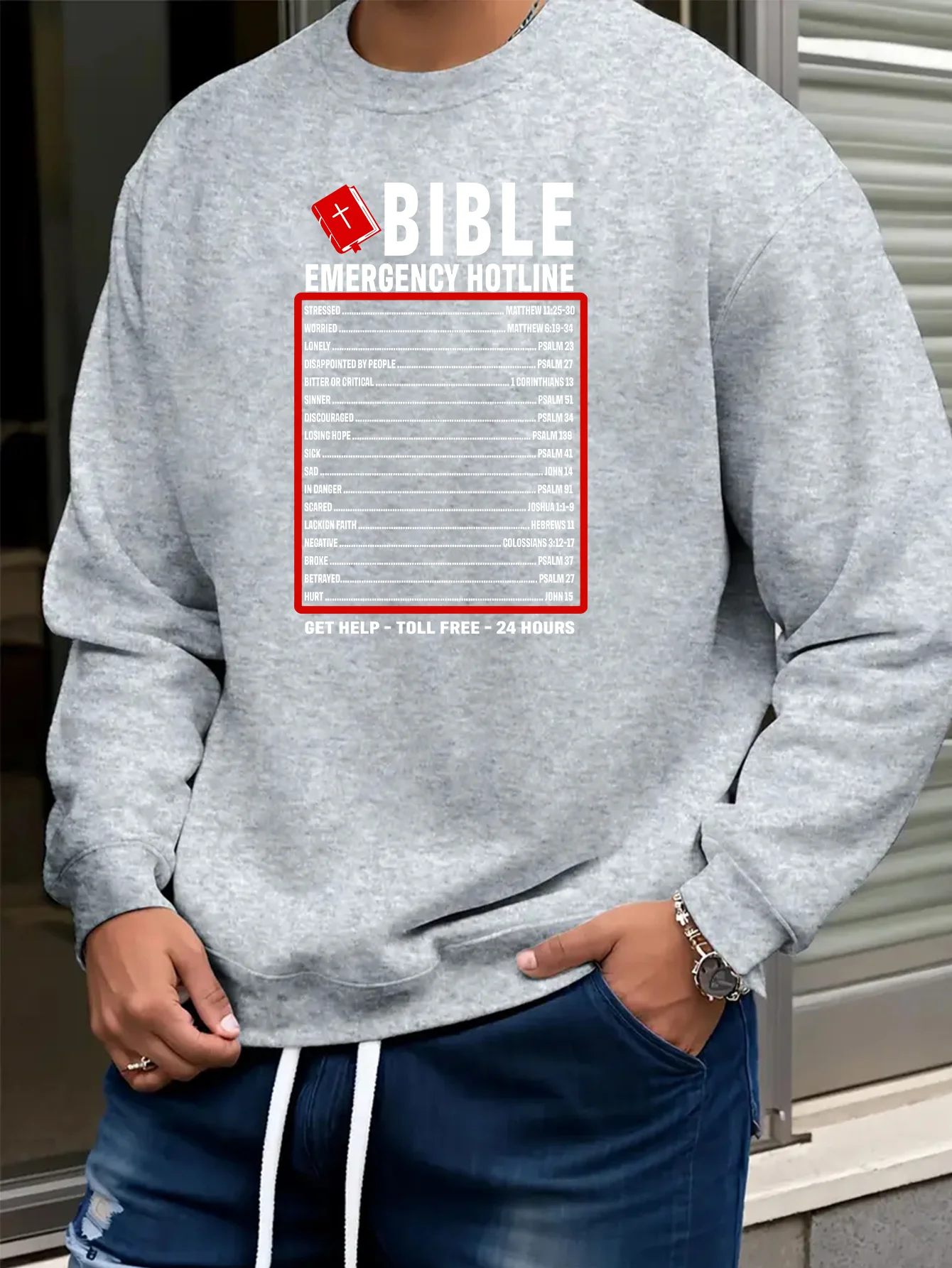 

Мужская толстовка с принтом списка телефона с юмором — коричневый повседневный свободный пуловер с круглым вырезом и длинными рукавами