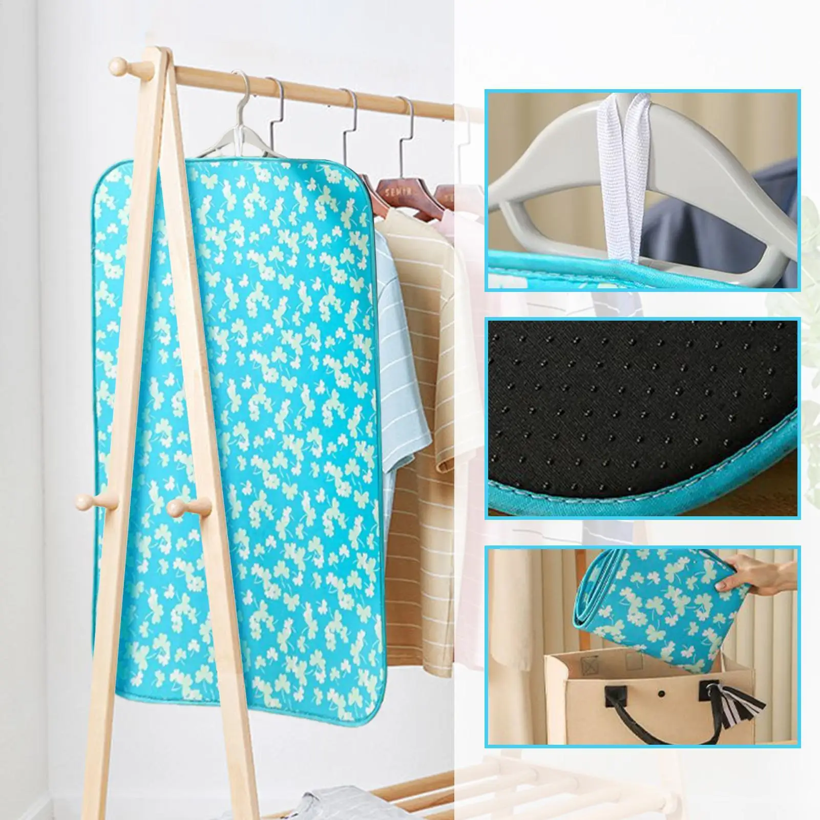 Ironing Pad For Table Non-Slip Iron Blanket Portable Ironing Mat For Quilting Crafting Sewing Apartment Workplace Dormitory