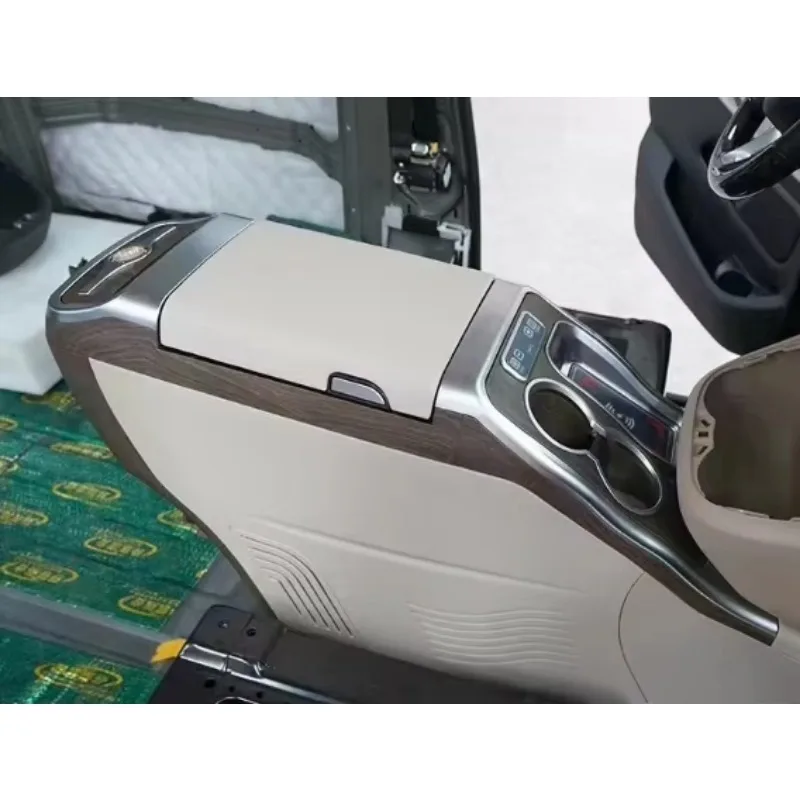 High Quality Van Armrest Lux ury Car Interior Accessories Retrofit Automobile Central Console Armrest with Fridge view 3