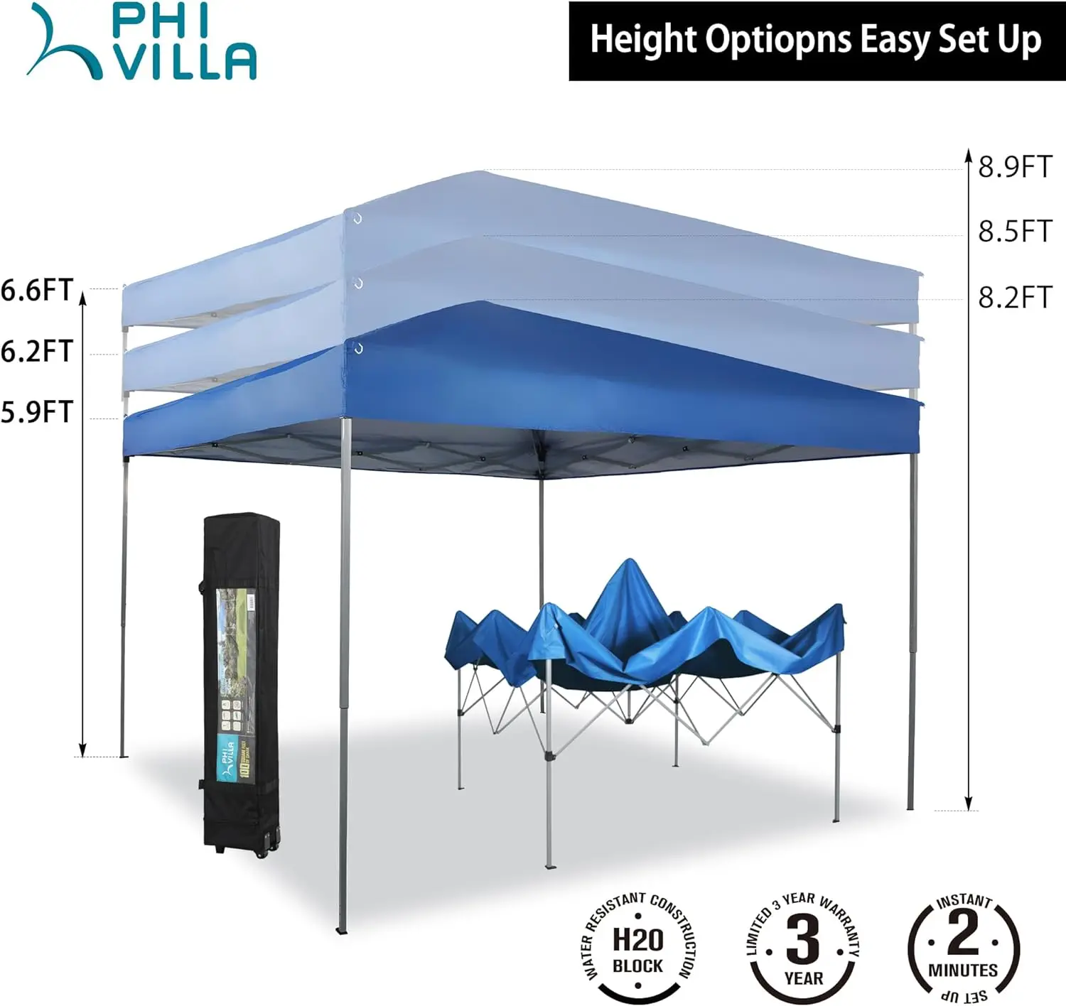 Imagem -03 - Exterior Estale Acima o Dossel com Sidewalls Abrigo de Acampamento do Sol Máscara do Partido Pátio Exterior Pátio 10 x 10 12 x 12 13 x 13