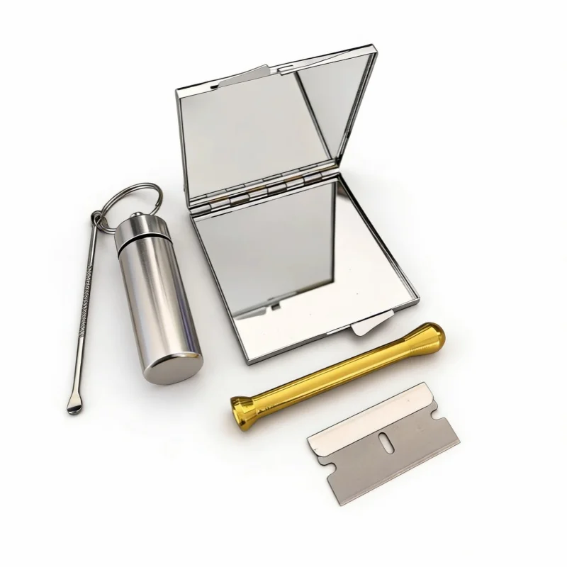 Portable kit maconheira erva/pipas para fumar With Cutting /pipa /Storage Jar/Spoon/Metal Case