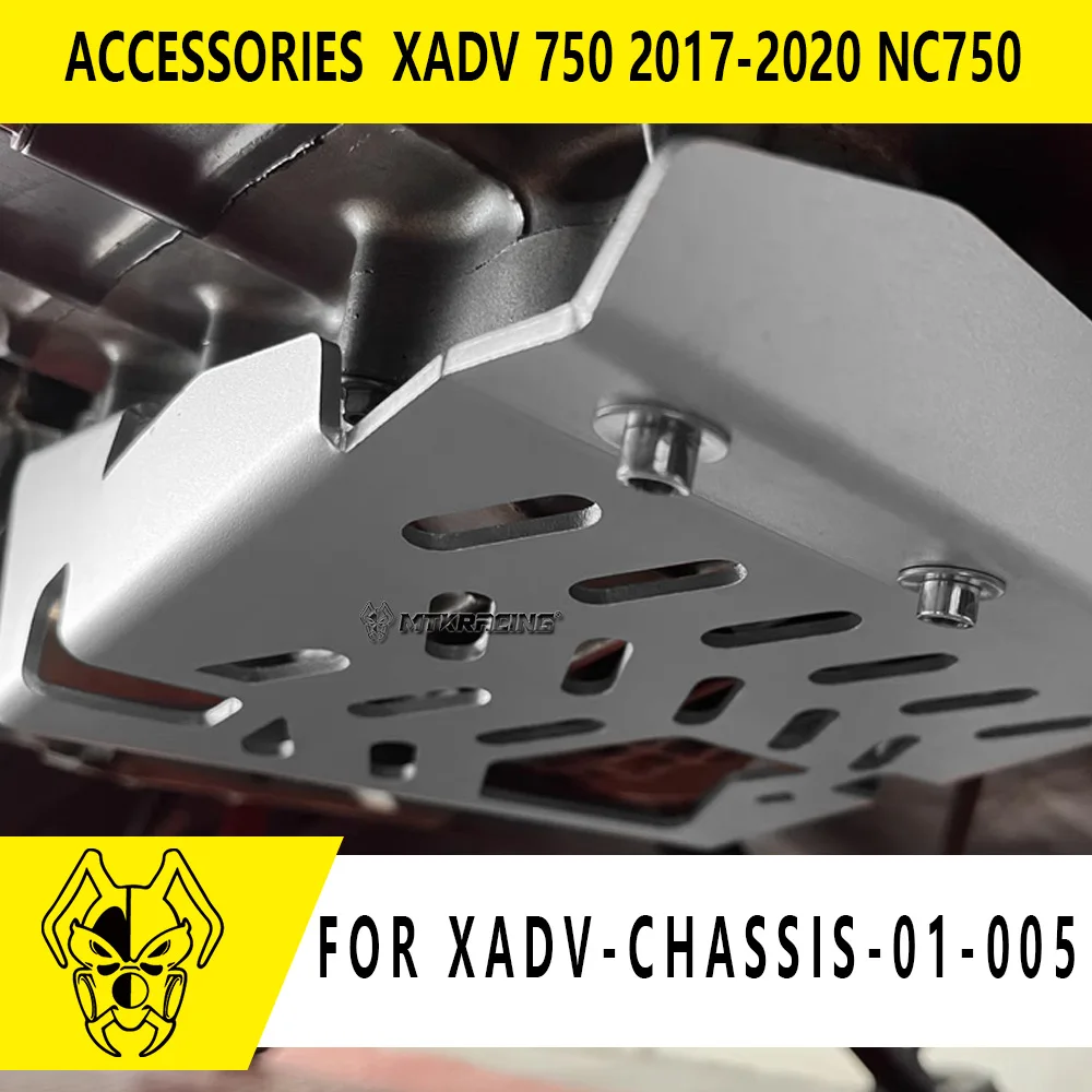 

MTKRACING Engine Chassis For HONDA XADV 750 2017-2020 Motorcycle Accessories Engine Guard Chassis Protection Cover Skid Plate