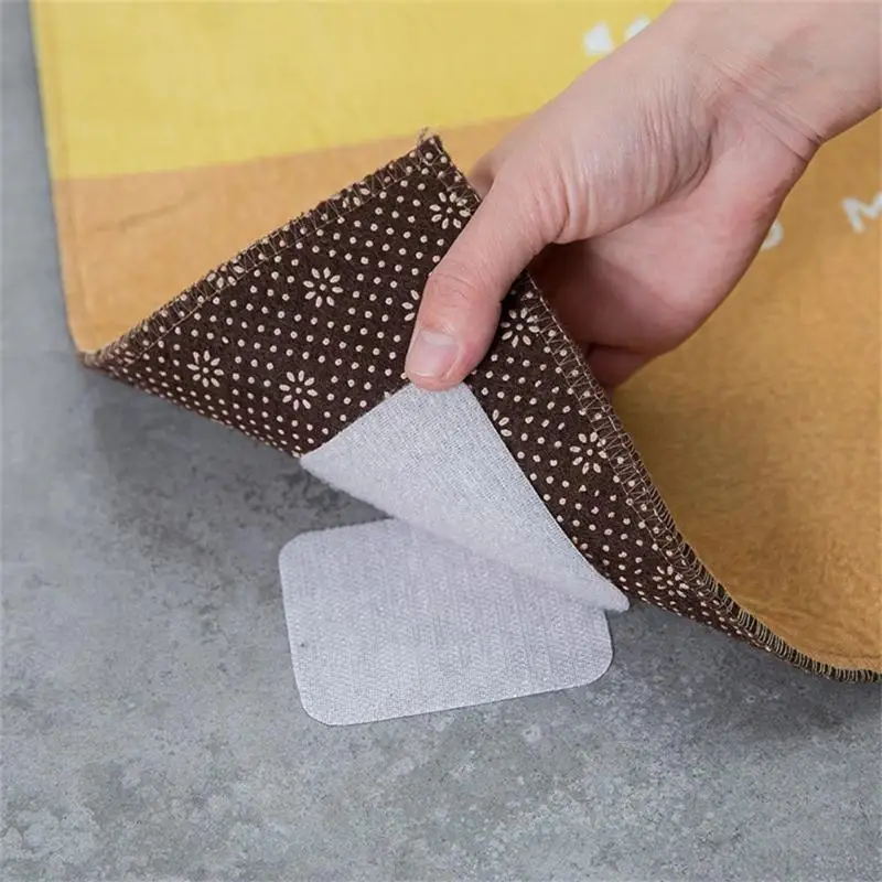 10pairs Self Adhesive Anti Slip Mat Fastener Dots Stickers Adhesive Bed Sheet Sofa Cushion Holder Carpet Keep Corners Flat