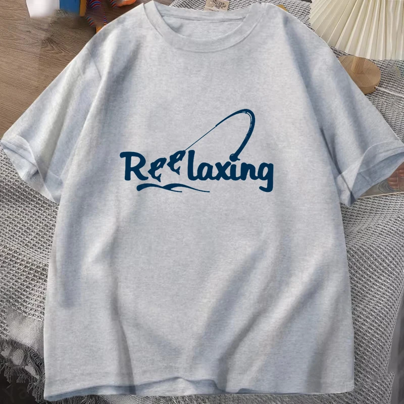Relaxing Letter Print Short Sleeve T Shirts Women's Men's Crew Neck T-shirts Summer Comfy Soft Tees Tops Size XXS-4XL T Shirt
