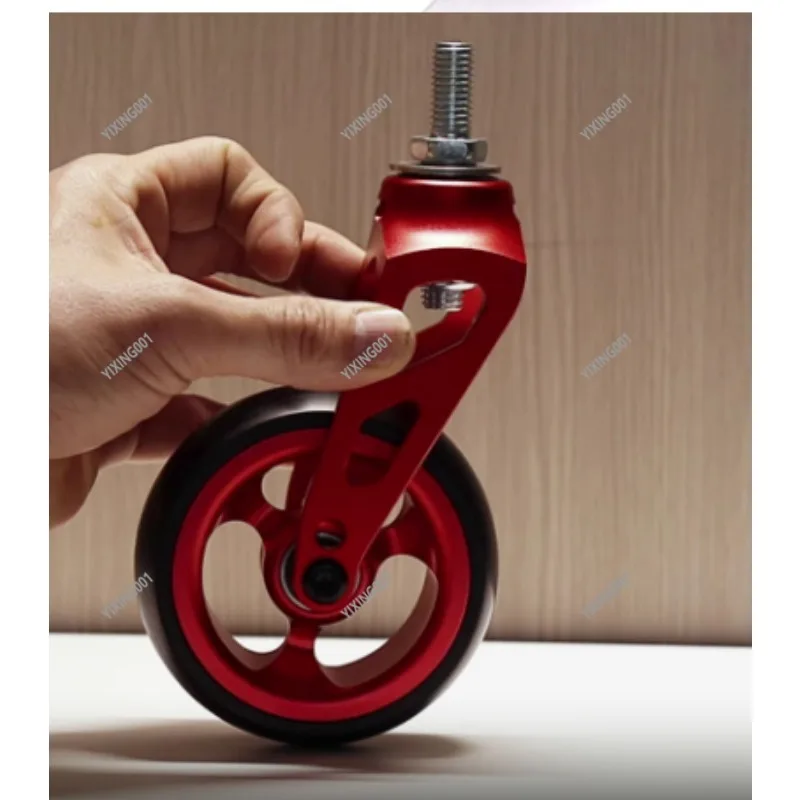 Horquilla delantera Universal para silla de ruedas deportiva, aleación de aluminio, accesorio de rueda delantera gruesa, duradero, ligero, de 4/5 pulgadas