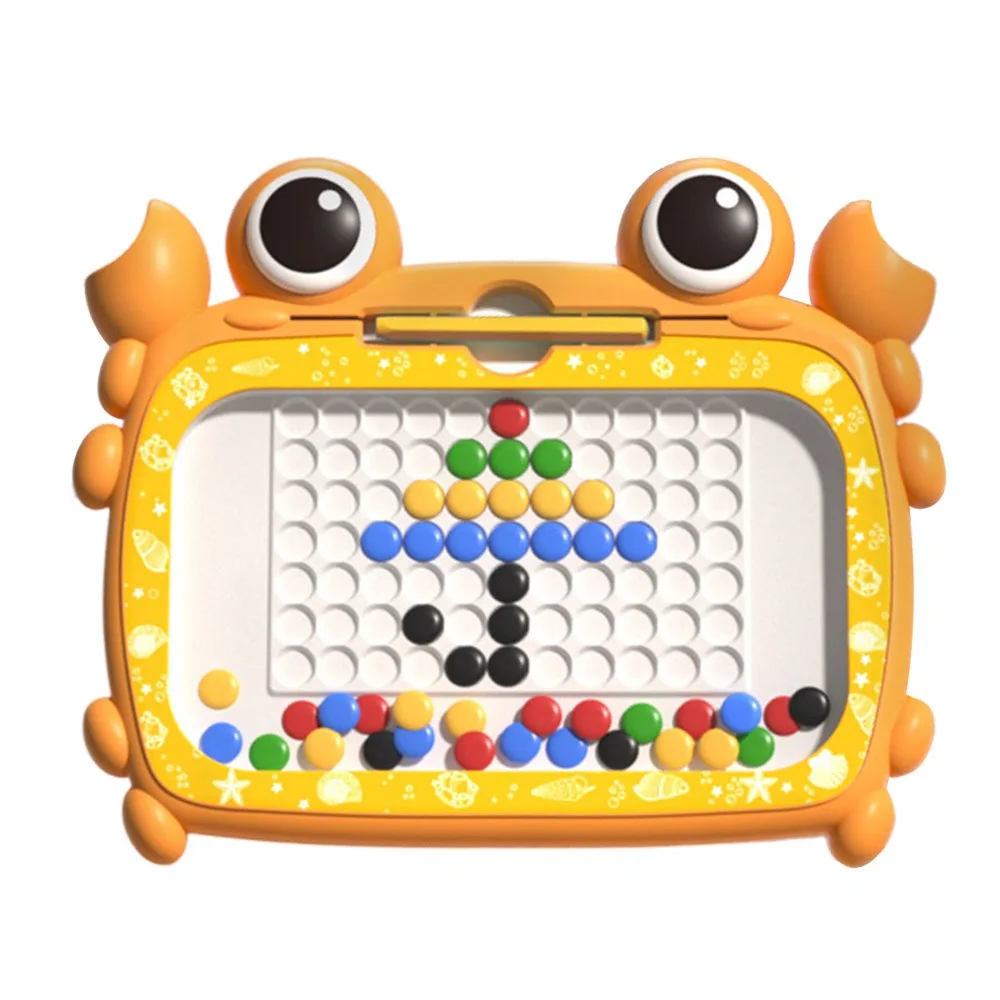 لوحة رسم مغناطيسية من مونتيسوري، متعددة الألوان، كرتونية، أرنب السلطعون، لوحة رسم مغناطيسية، تحكم في التدريب، تعلم مرحلة ما قبل المدرسة