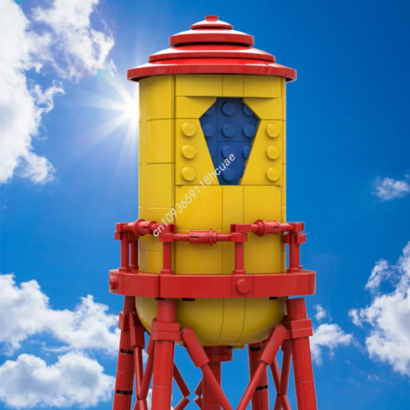 536 pz MOC WB Animaniacs torre d'acqua nan Modello Building block Compleanno Architettura Giocattoli di Mattoni Educazione FAI DA TE regali Di Natale