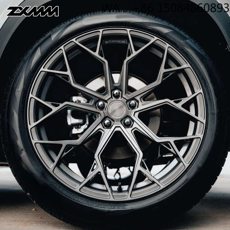 Rueda de alta gama personalizada, llanta monobloque forjada de 18-24 pulgadas, piezas de llanta duraderas para automóviles de pasajeros con PCD 5x114.3 5x120 5x127