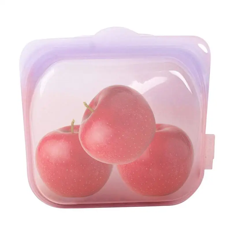 

Veggie Containers For Refrigerator Silicone Fruit Keeper Reusable Food Storage Bag Leakproof Fruit Veggie Container Fruit Saver